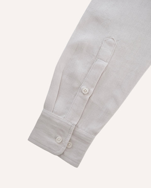 Jardim Linen Shirt — Alabaster I